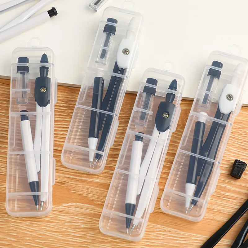 School Compasses with 0.7mm pencil lead Maths Drawing Tools