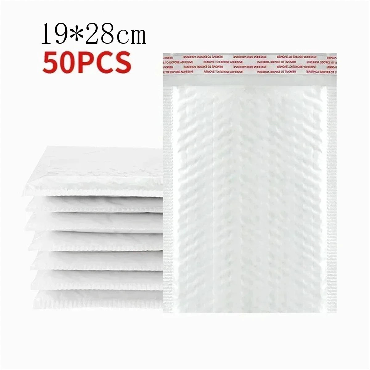 10/50Pcs Bubble Mailers White Poly Bubble Mailer Self Seal Padded Gift Bag Packaging Envelope Bags Book Shipping Package Bag