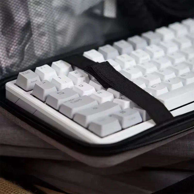 1pc Professional EVA Keyboard Case, Waterproof Protective Bag for Mechanical Keyboard 61 To Full Size, Travel & Home Use