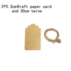 50PCS DIY Kraft Paper Tags Label Paper Price Tag Name Vintage Wedding Hanging Tag  Wrap Gift Wrapping Blank Label Crafts