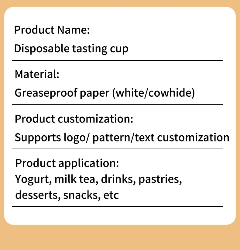 100/200pcs Disposable Paper Leak-proof Food Dipping Cup 0.75/1/2 oz Cup Suitable For Medicine Dispensing Supermarket Tasting Cup