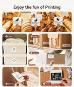 Niimbot 200dpiB21 300dpi B21PRO Label Maker Tag Price Portable Thermal Label Printer with White Photo Labels for Bakery/Business