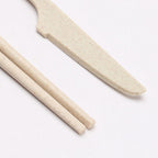 7pcs Food Grade Safe Detachable Portable Utensils Reusable Plastic Cutlery Set Box with Chopsticks Spoon Knife Fork Straw Brush