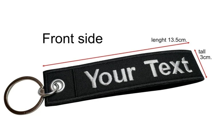 Custom Embroidery Keychain Tag Keychain Sports Team Keychain Key Tag Luggage Tag