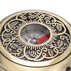 Compass New Outdoor Camping Hiking Portable Pocket Brass Gold Color Copper Compass Navigation With Waterproof Characteristics