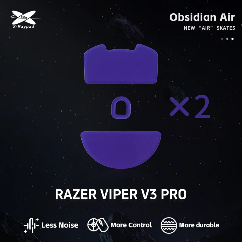 X-Raypad Obsidian Air Mouse Skates All Series – Quiet & Control