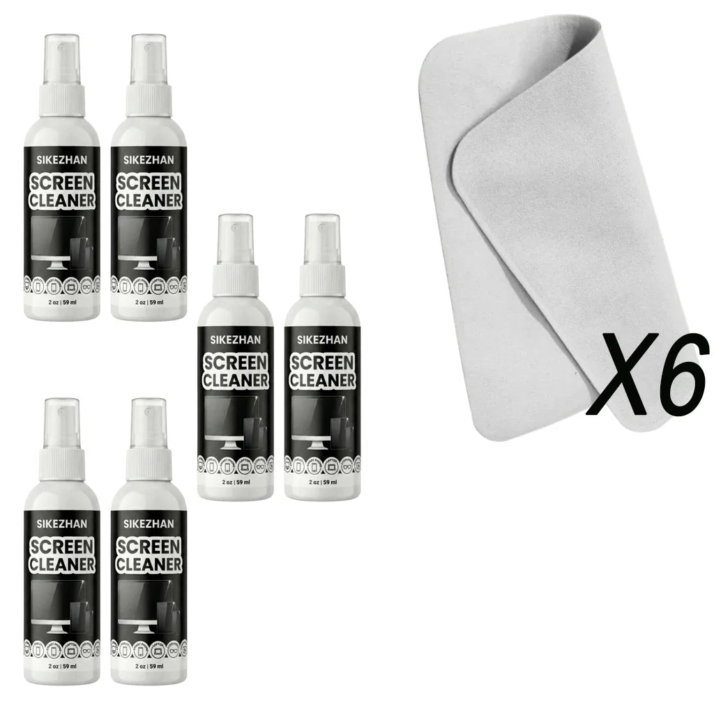Screen Cleaner Kit Spray with Microfiber Polishing Cloth Streak Free Cleaning Solution for MacBook iPad Laptop TV Display