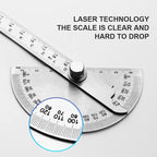 Thickened Stainless Steel Angle Gauge Measuring Angle Protractor Large Carpenter's Protractor Angle Gauge Angle Gauge