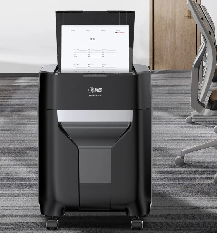 High Speed Fully Automatic Electric Paper Shredder Machine Cross Cut 4*12mm 80 Sheet Auto Feed Office COMET AF-780