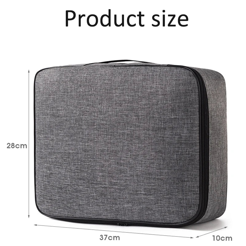 Home Document Storage Bag Large Capacity Household Certificate Passport Card Bag Folder Archive Organizing Storage Bag