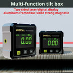 Digital Level Angle Finder Box 360 Degree Measurement Professional Protractor Inclinometer Dual Magnetic Electronic Level Gauge