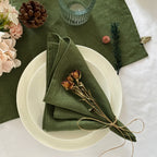 Set Of 6 40x40cm Table Cloth Napkins Durable Polyester Thicken Placemat Reusable for Kitchen Dining  Wedding Decoration