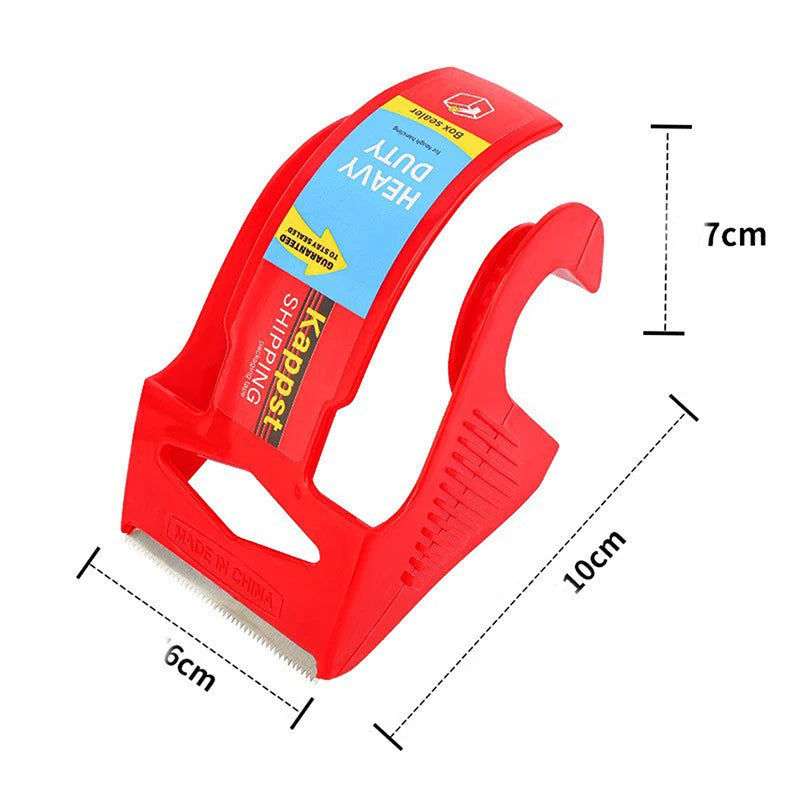 1 Set Heavy Duty Transparent Packaging Tape With Dispenser For Shipping Clear Packing And Moving Supplies