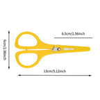 With Cover Safety Scissors, Lightweight Portable for Home Office School Kids DIY Craft Paper Cutting Stationery