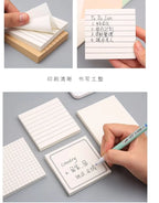 80Pcs Student Office Creative Tearable Memo Grid Memo Paper Self Adhesive Memo Paper Memo Label Stickers