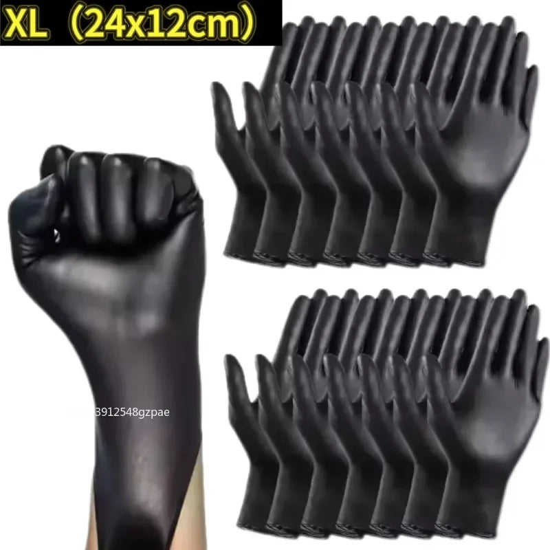 Disposable Latex Gloves Black Home Nitrile Gloves Durable Kitchen Cooking Tools  Washing Car Gardening Cleaning Work Gloves