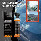 Car Glass Oil Film Cleaner Spray Glass Car Window Stain Remover Cleaning Agent Brightening Agent Quickly Cleans Removes Oil Film