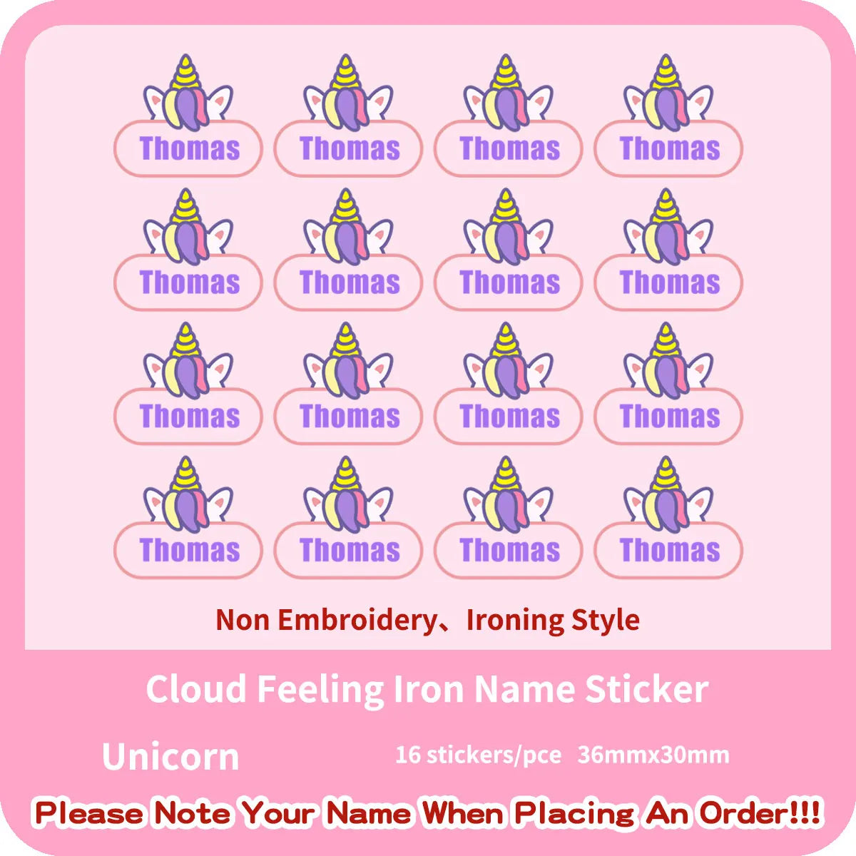 Custom Thermal Embroidery Iron Name Tag Sticker Personalized Washable Sewing Clothing Children Stickers Clothes Babysuit Labels
