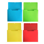 Magnetic Hanging Wall File Organizer, Strong Magnet Mail Paper Document Folder Holder and Magazine Rack for Office Home School