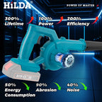 HILDA Electric Air Blower Cordless Power Tools Garden Vacuum Cleaner Dust Computer Collector Handheld for Makita Battery