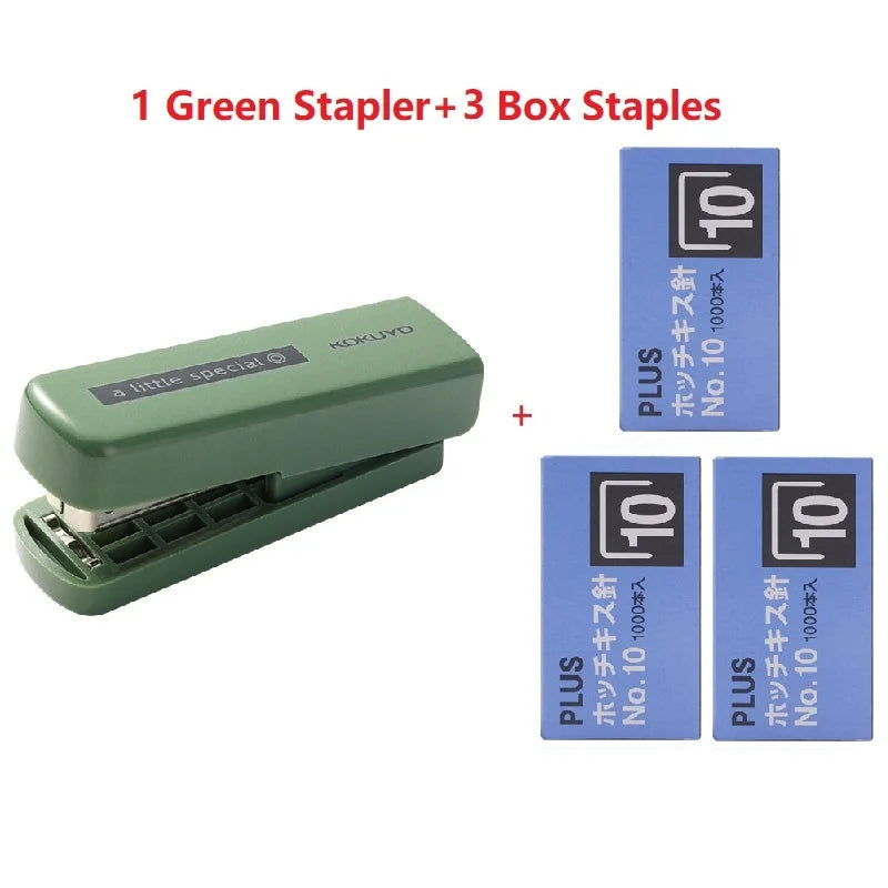Kokuyo A Little Special 10#Needle Mini Stapler,Strong&Easy Lightforce Effortless Stapling Tool for School,Home,Office,Exam,Files
