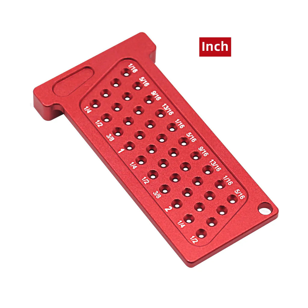 Aluminum T-Square Pocket Marking Gauge Woodworking Cross Calibration Ruler Precision Scribe for DIY Hole Line Layout Measuring