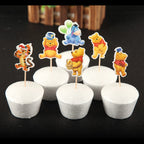 Winnie The Pooh Birthday Party Decoration Plates Napkins Table Cover Balloons Banner Baby Shower Serves 10 Guests Baby Shower