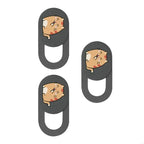 3pcs Camera Cover Webcam Cover Slide Web Camera Privacy Protector Sticker Cartoon Kitten Camera Cover for Laptop