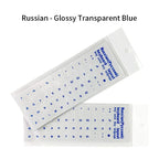 Universal Russian Transparent Keyboard Stickers for Laptop Letters Keyboard Cover for Notebook Computer PC Dust Protection