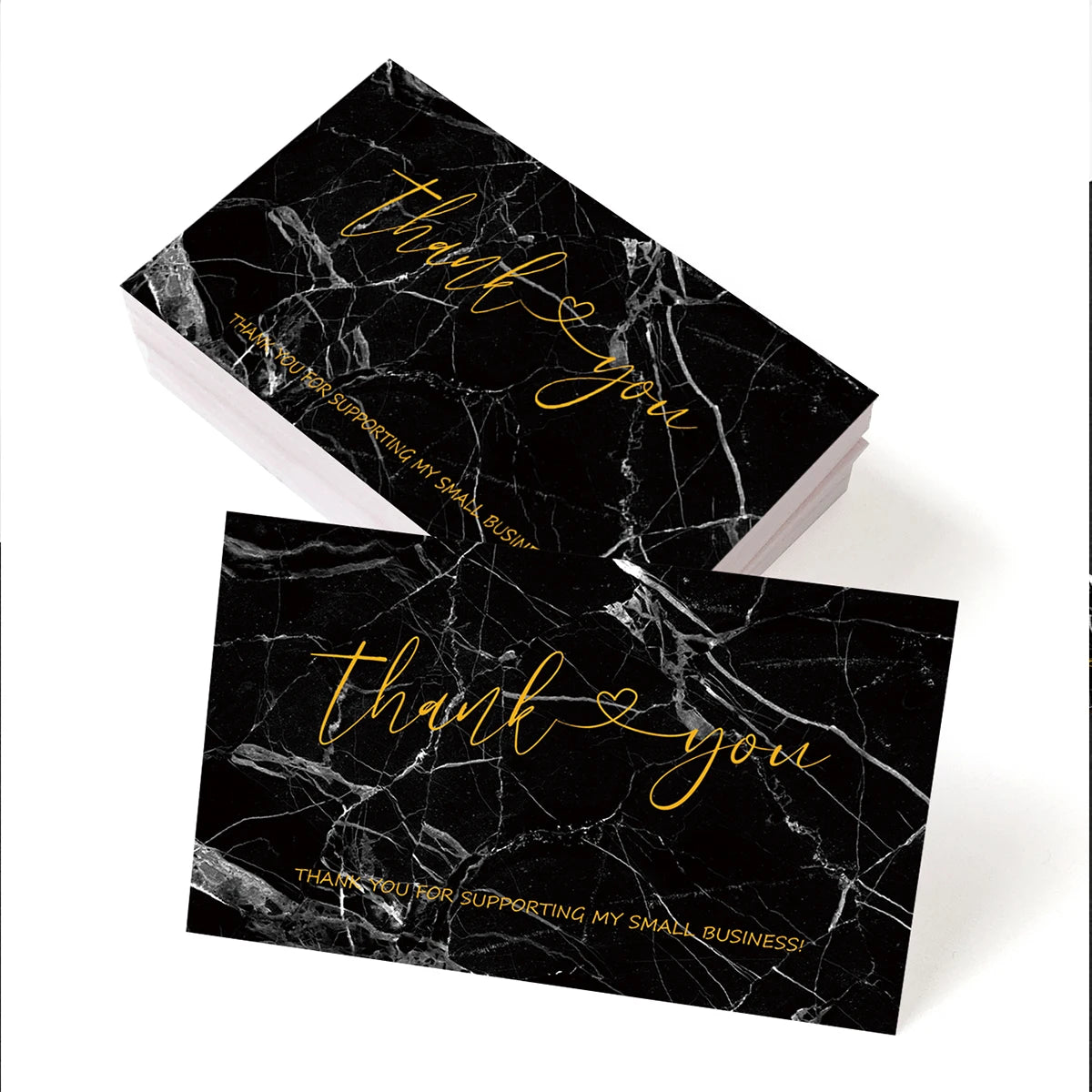 50pcs Thank You Card for Supporting My Small Business Cardstock Thank You Cards for Gift Packaging Party Wedding Invitation Card