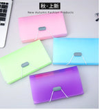 A6 Expanding File Folder Buckle Wallet Organ Bag Documents Folders Organizer File Pouch Bill Folder Family School Office Binder