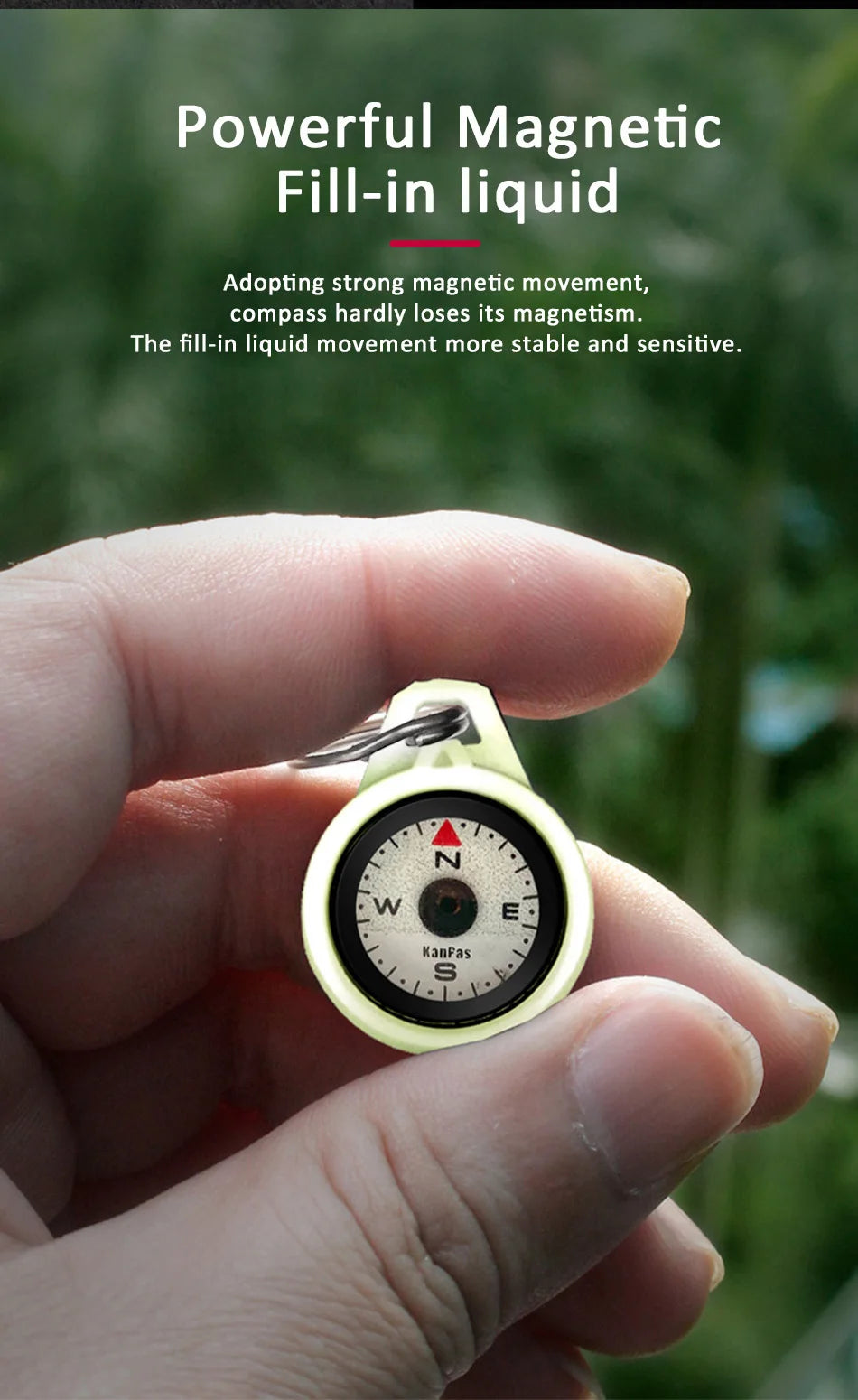 Kanpas EDC Outdoor Compass with Luminous / High Quality Compass / Outdoor Compass / Adventure Compass / K18 / K25