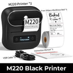 Phomemo M220 Bluetooth Thermal Label Printer 20-75mm Portable 203DPI Label Maker for Barcode Address Mailing File Labels