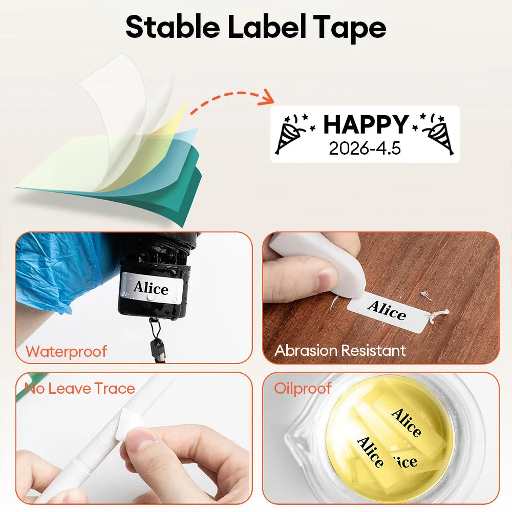 Marklife P15 Thermal Label Printer Mini Handheld Bluetooth Wireless Labeling Machine With Adhesive Label For Price Tags Noink