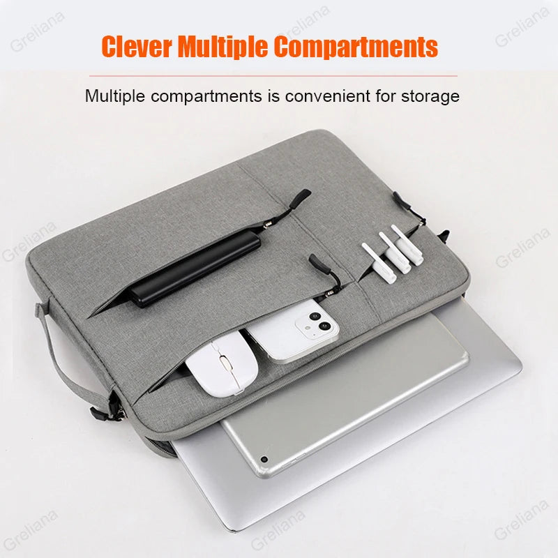 Laptop Bag 13.3 15.6 Waterproof Notebook Case Sleeve For Macbook Neo Air Pro 13 16 14 15 M5Lenovo Computer Handbag Briefcase Bag