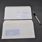 White Self Adhesive Window Envelopes Security Pattern Double Sided Tape Sealing Blank Western Style Business Card Mailing Bags