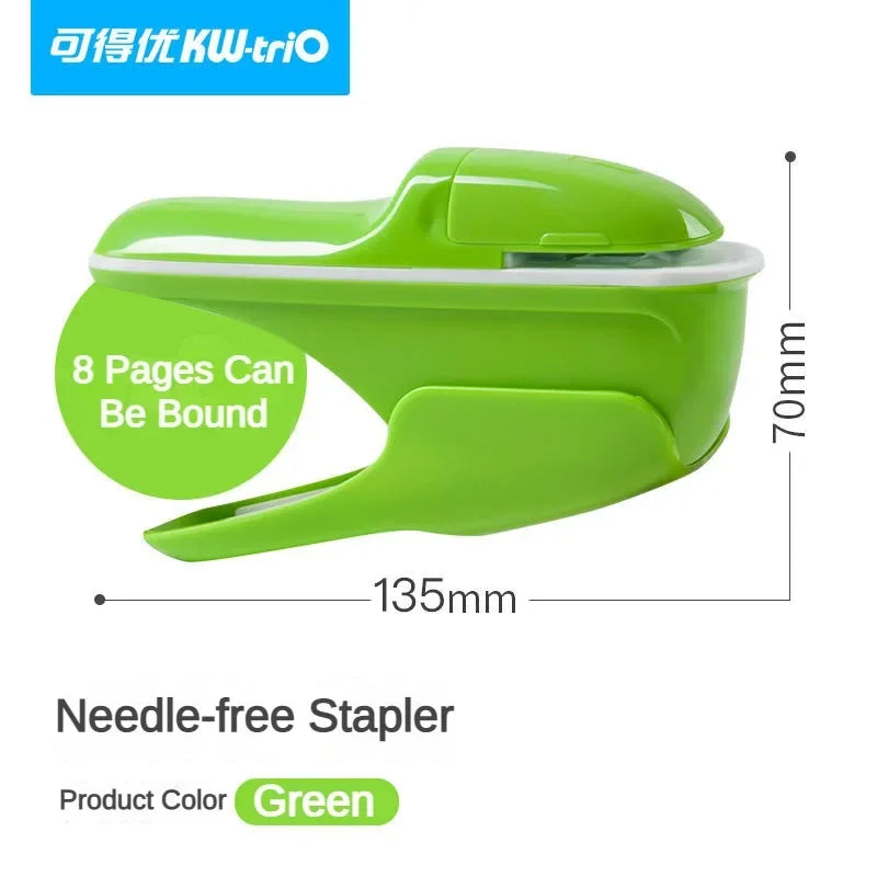 Stapleless Stapler Mini Portable Stapler Safe Paper Stapling Without Staples Bookbinding School Office Supplies Stationery
