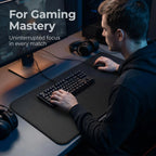 XXL Extended Desk Mat Gaming Mouse Pad Large Waterproof Stitched Edge Non-Slip Rubber Base for Office Home Laptop PC Use
