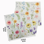 10/20pcs 33*33cm 2-Ply Colourful Wood Pulp Napkins Floral Style Party Decoration Paper Placemats Butterfly Bone Bart Paper