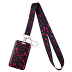 Gray Leopard Print Fashion Lanyard for Key Neck Strap Lanyard Card ID Badge Holder Key Chain Key Holder Keyring Accessories Gift