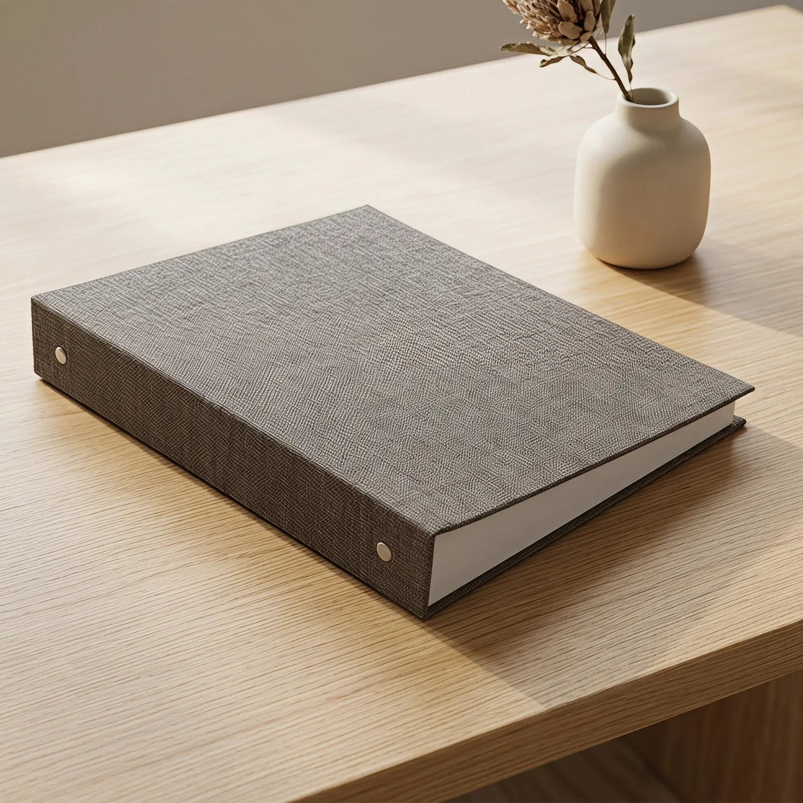 Loose-Leaf Notebook Cover Fabric Binder Refillable 3-Ring Binder Suitable for Paper Documents Music Scores Notebook