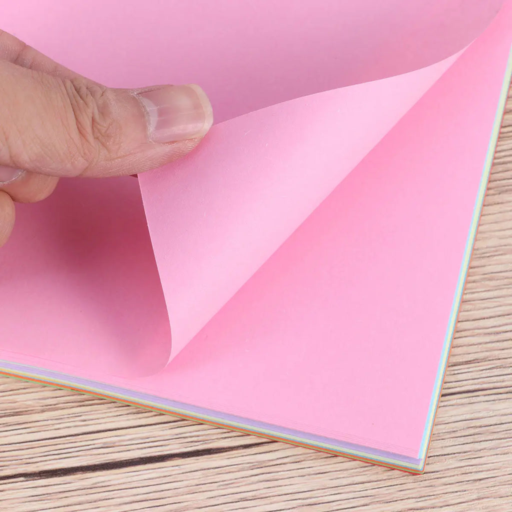 100Pcs Colorful Folding Paper Premium Construction Paper for Hand Craft Kindergarten DIY Art Projects Mixed 10 Colors