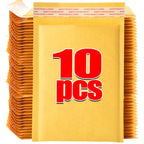 50/10pcs Kraft Bubble Envelopes Bags Mailers Self-adhesive Sealed Waterproof Business Shipping Bag Gift Packaging Storage Pouch