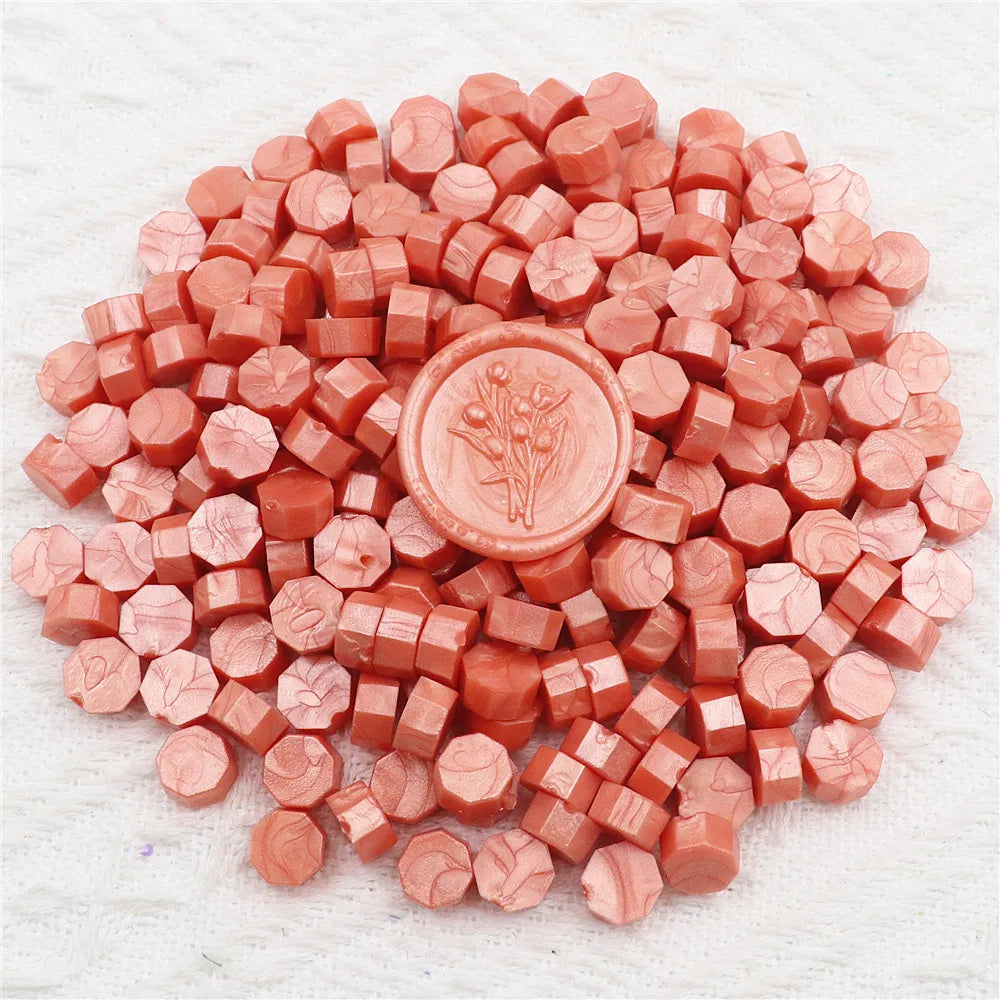 200pcs Octagon Sealing  Wax Beads for Wax Seal Stamp for Scrapbooking Cards Envelopes Wedding Invitations Gift Packaging