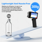 Mini Handheld Inkjet Printer 2-12.7mm for Text QR Barcode Batch Number Logo Date Label Printer with 0/1/2 Ink Cartridges