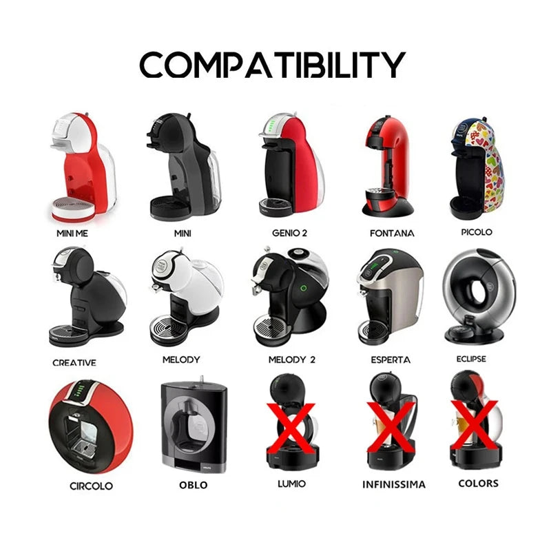 3pcs/Set Refillable Dolce Gusto Coffee Capsule Nescafe Dolce Gusto Reusable Capsule Gusto Capsules Dolce Gusto Refill 200 Times