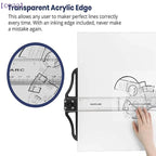 （CC22）T Square Ruler 45/60/70/80cm Plastic Drafting Ruler Removable T Head Drawing Drafting Tool Design Art Supplies