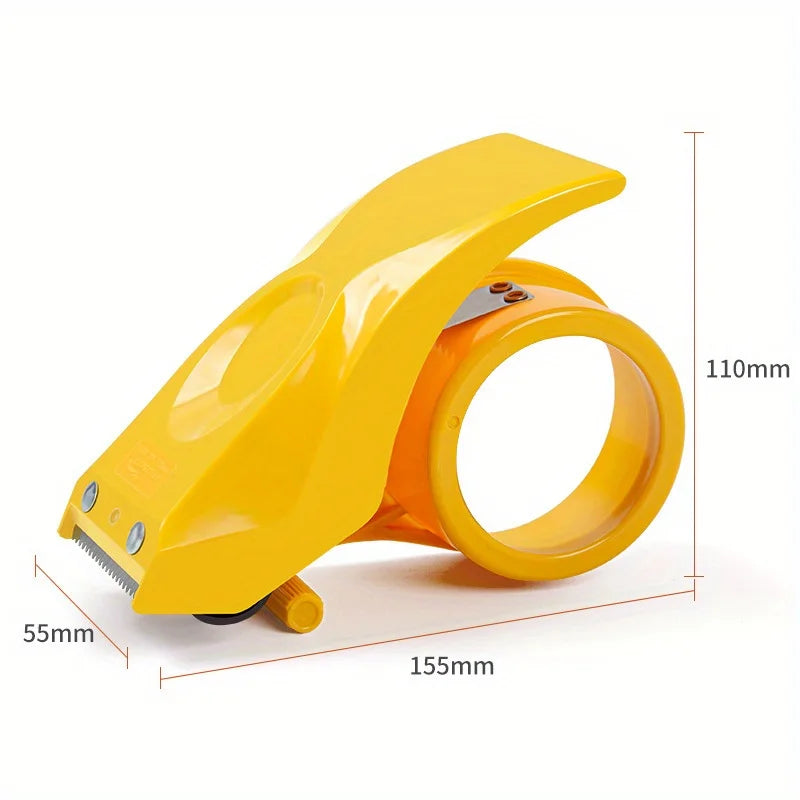 Handheld Metal Heavy Duty Shipping Tape Dispenser Reusable Plastic Tape Cutter Sealing Tape Holder Manual Packing Parcel Machine