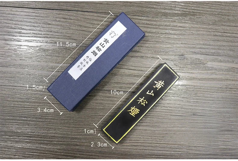 Original Chinese Painting Calligraphy Ink Stick Natural Pure Pine Soot Ink Block Grinding Ink Calligraphy Ink Bar Sumi Inkstick