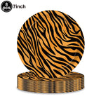 Jungle Safari Wild Animal Party Supplies Disposable Jungle Zoo Animal Print Paper Plates Napkins for Birthday Party Baby Shower